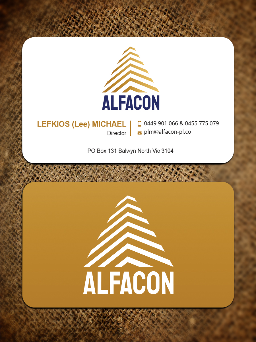Diseño de Tarjeta de Presentación por Expert Bappy para ALFACON PTY LTD | Diseño #30786492