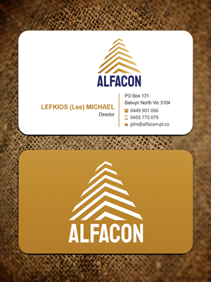 Business Card Design by Expert Bappy for ALFACON PTY LTD | Design: #30786508