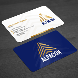 Business Card Design by WellDesign for ALFACON PTY LTD | Design: #30780382