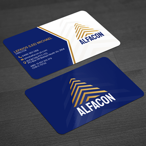 Business Card Design by WellDesign for ALFACON PTY LTD | Design: #30780383