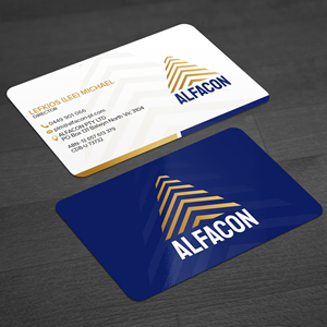 Business Card Design by WellDesign for ALFACON PTY LTD | Design: #30780384