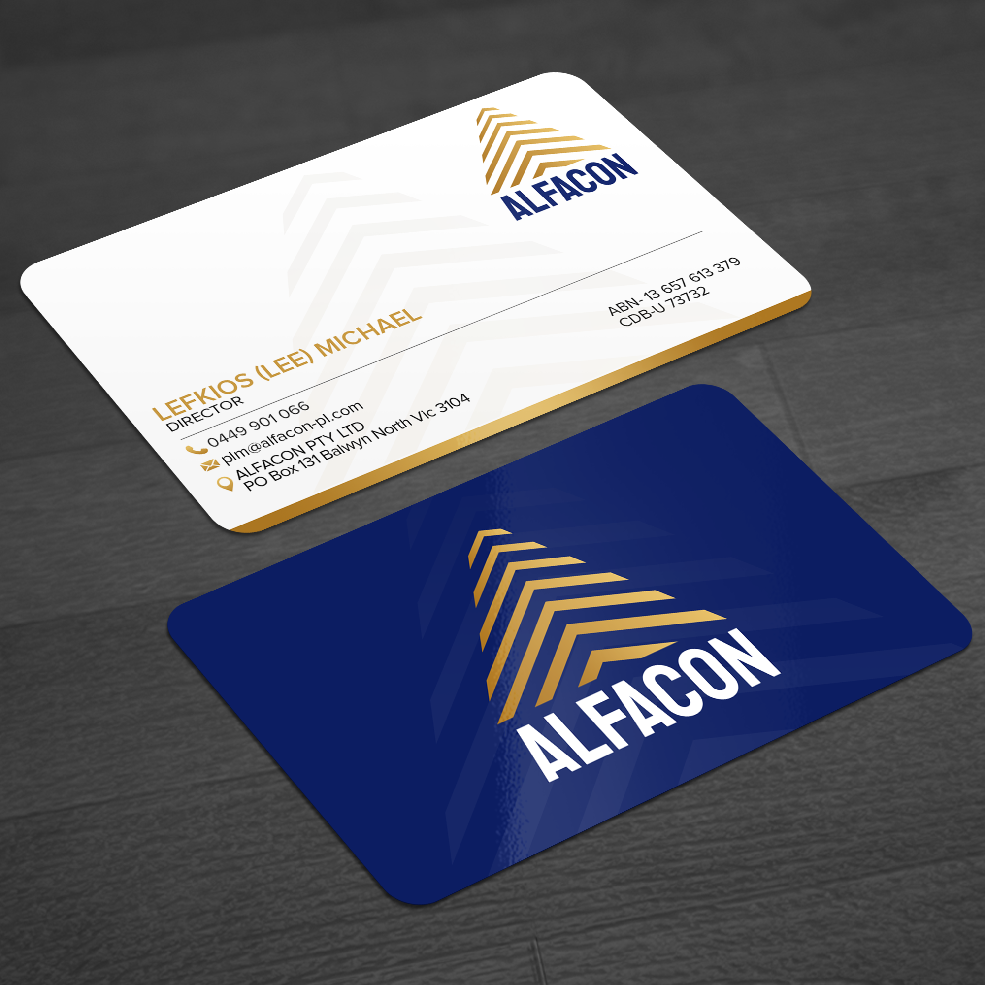 Business Card Design by WellDesign for ALFACON PTY LTD | Design #30780385
