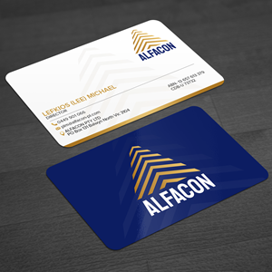 Business Card Design by WellDesign for ALFACON PTY LTD | Design: #30780385