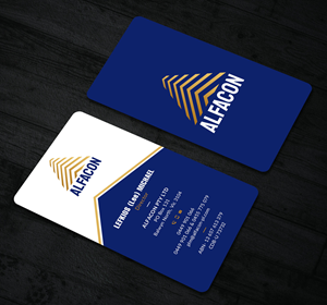 Business Card Design by Sun Moon Graphic Designer for ALFACON PTY LTD | Design: #30777589