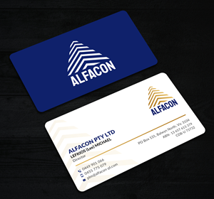 Business Card Design by Sun Moon Graphic Designer for ALFACON PTY LTD | Design: #30785429
