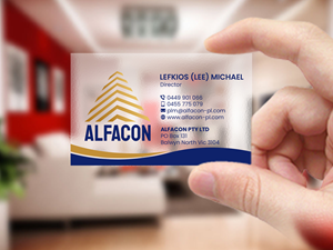 Business Card Design by Creations Box 2015 for ALFACON PTY LTD | Design: #30782735