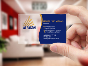 Business Card Design by Creations Box 2015 for ALFACON PTY LTD | Design: #30782740