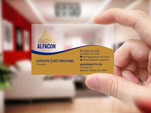 Business Card Design by Creations Box 2015 for ALFACON PTY LTD | Design: #30782742