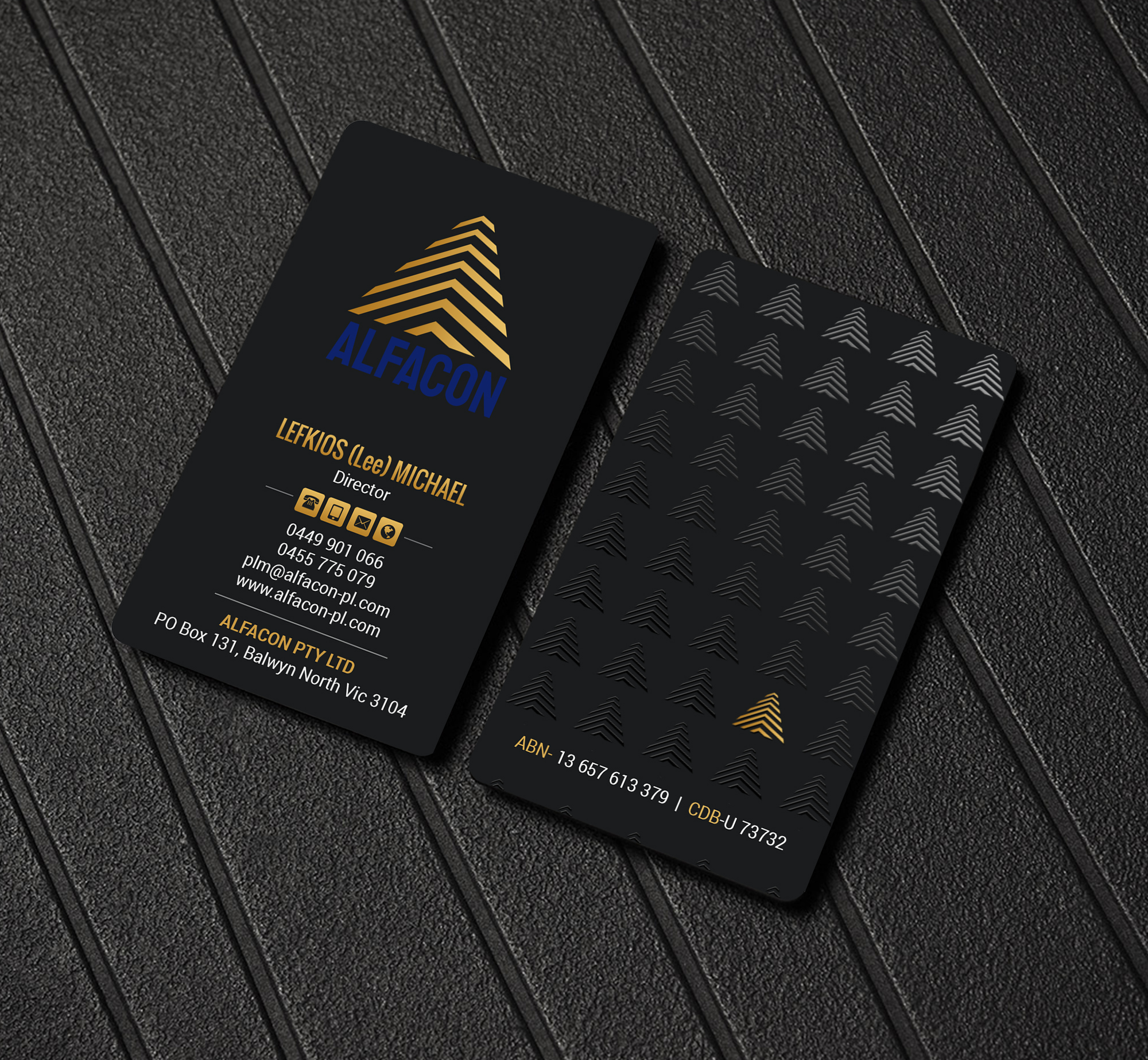Business Card Design by Creations Box 2015 for ALFACON PTY LTD | Design #30783317