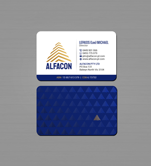 Business Card Design by Creations Box 2015 for ALFACON PTY LTD | Design: #30783323