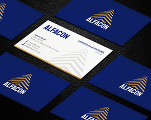 Visitenkarten-Design von LAXMI DESIGNHUB für ALFACON PTY LTD | Design: #30783034