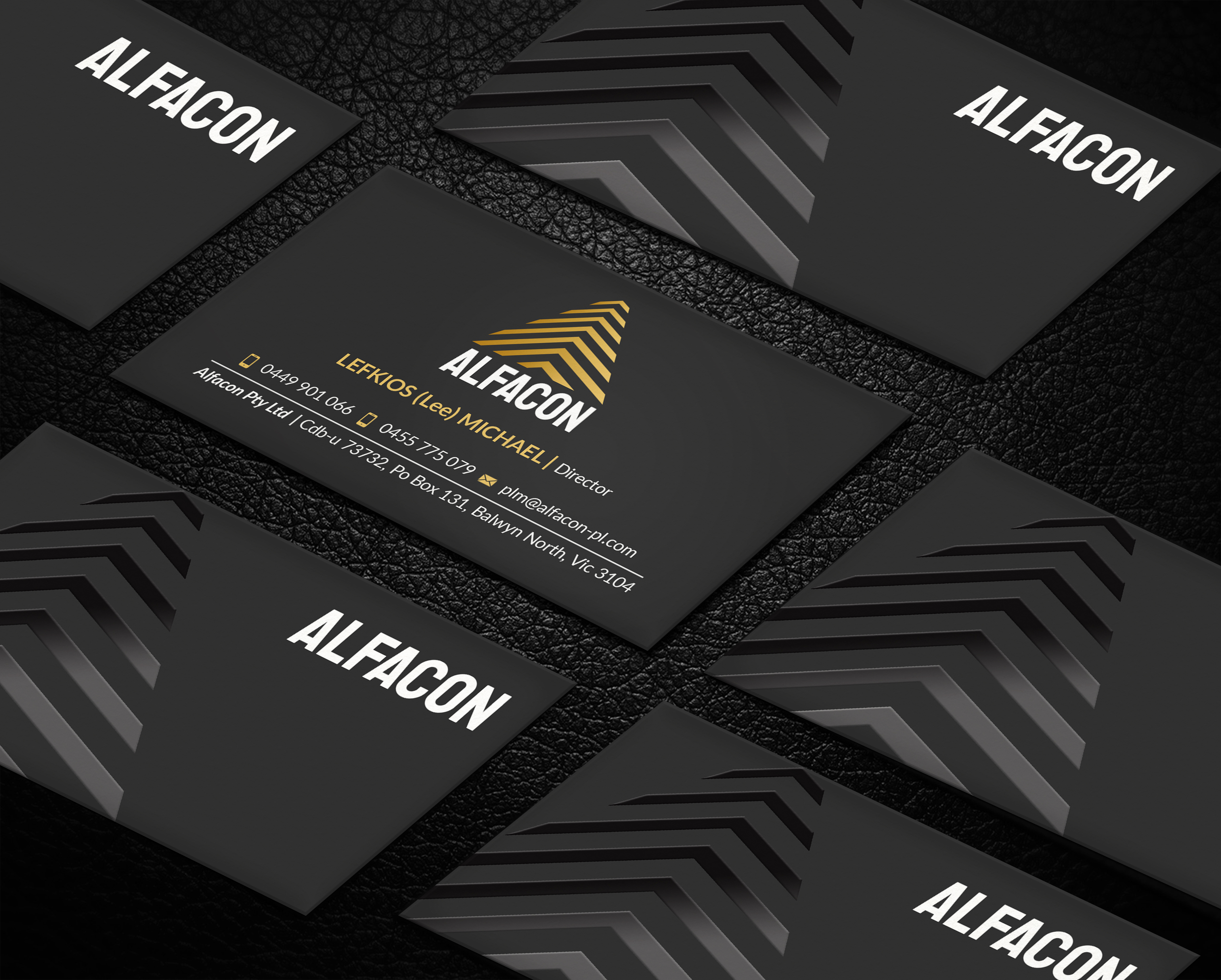 Business Card Design by LAXMI DESIGNHUB for ALFACON PTY LTD | Design #30783041