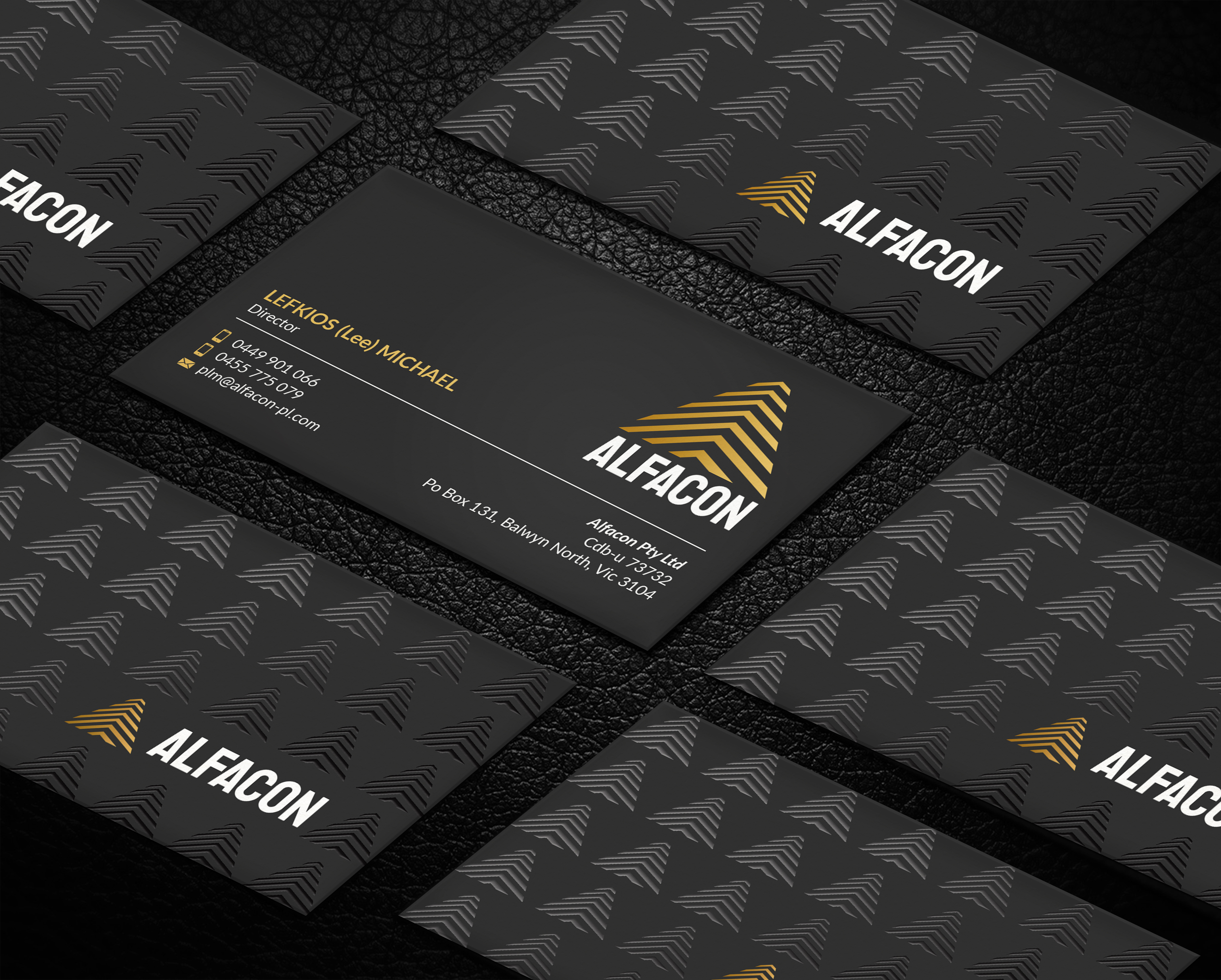 Business Card Design by LAXMI DESIGNHUB for ALFACON PTY LTD | Design #30783043