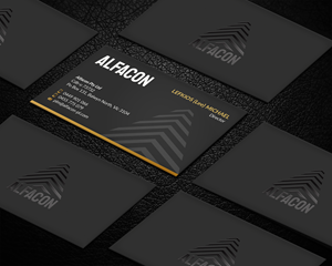 Visitenkarten-Design von LAXMI DESIGNHUB für ALFACON PTY LTD | Design: #30783053