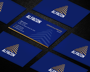 Visitenkarten-Design von LAXMI DESIGNHUB für ALFACON PTY LTD | Design: #30783059