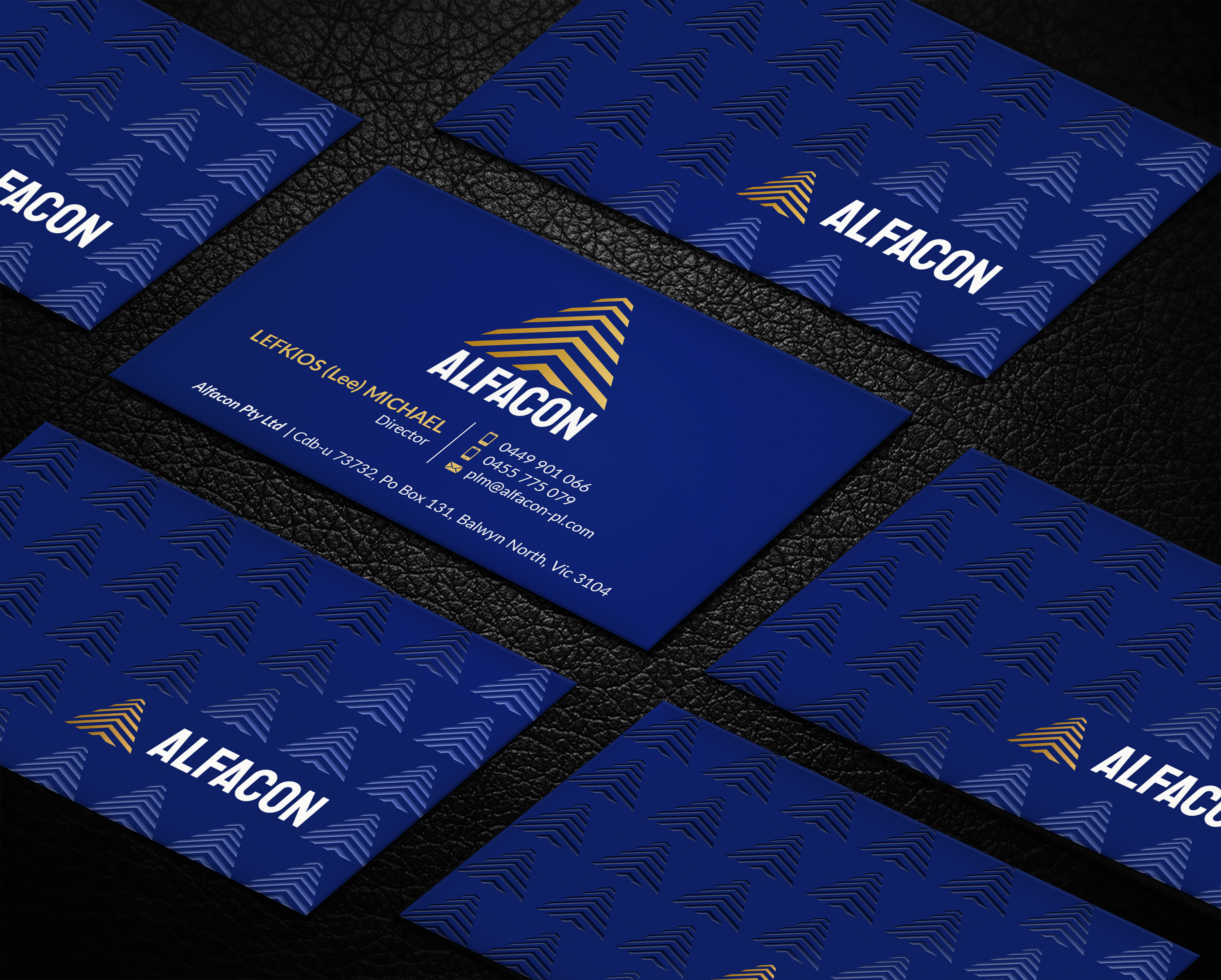 Business Card Design by LAXMI DESIGNHUB for ALFACON PTY LTD | Design #30783060