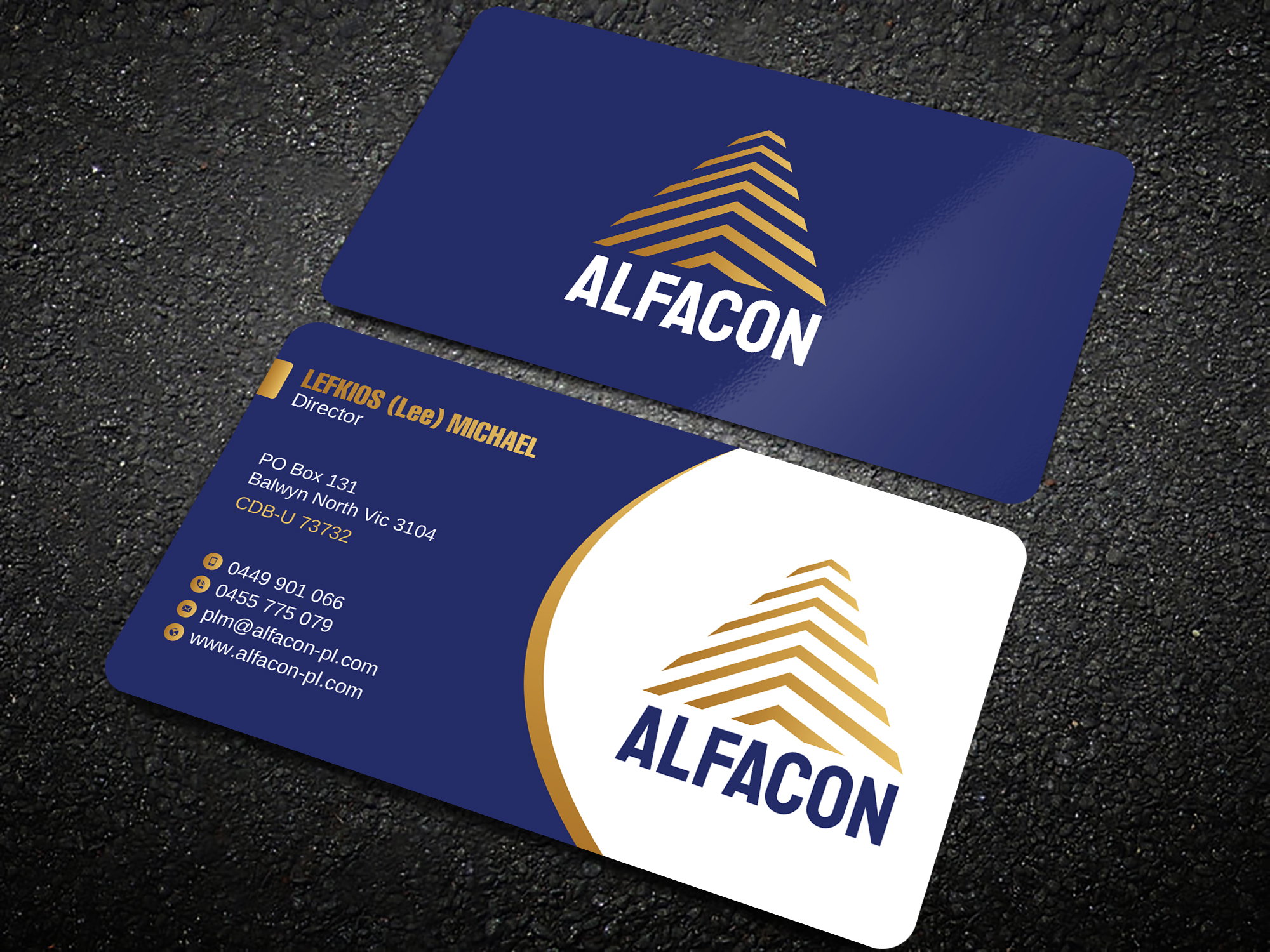 Business Card Design by Uttom 2 for ALFACON PTY LTD | Design #30778986