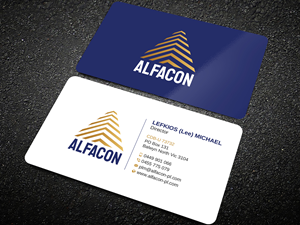Business Card Design by Uttom 2 for ALFACON PTY LTD | Design: #30778987