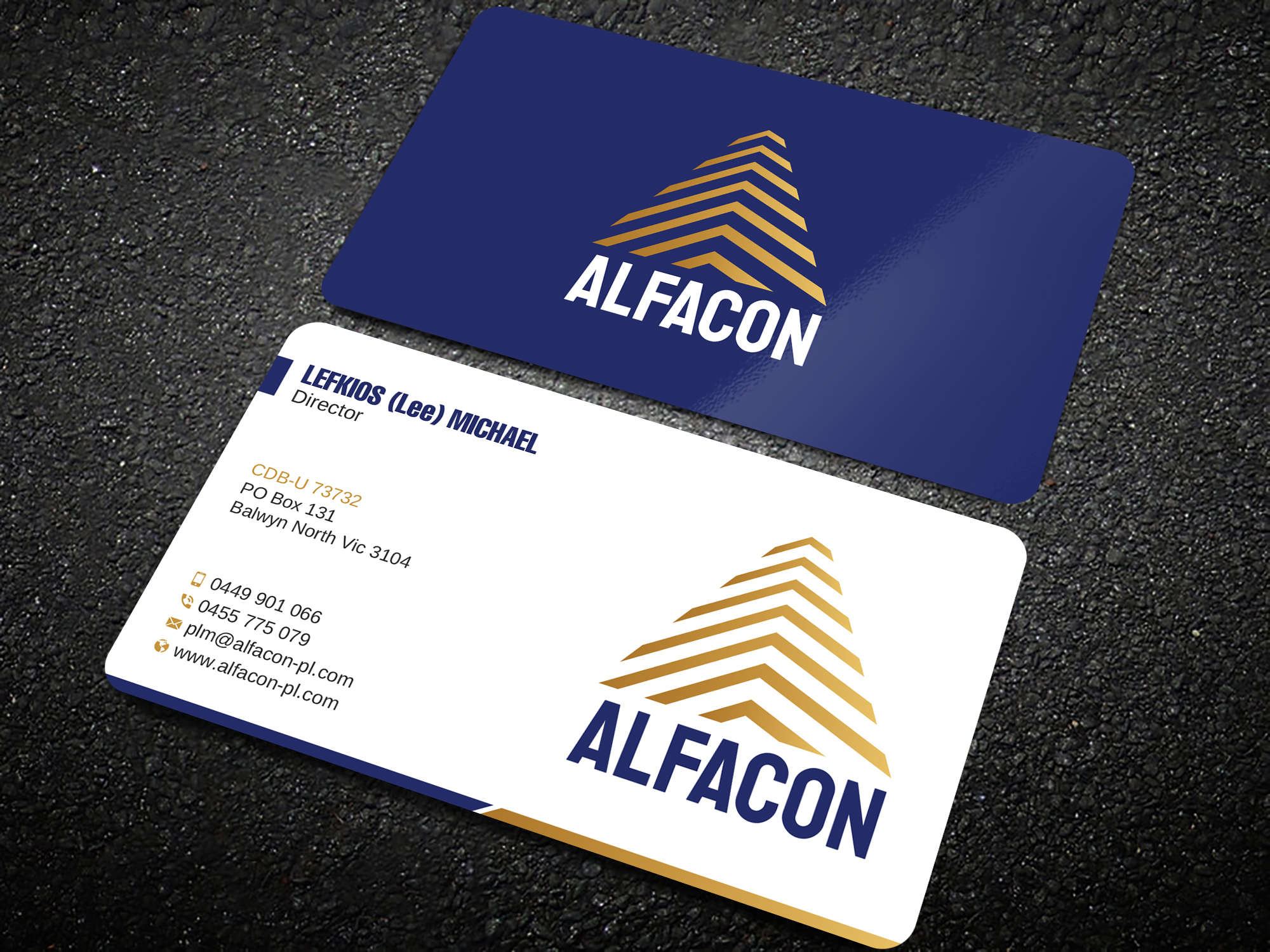 Business Card Design by Uttom 2 for ALFACON PTY LTD | Design #30778989