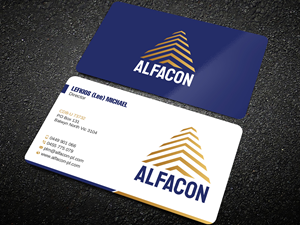 Business Card Design by Uttom 2 for ALFACON PTY LTD | Design: #30778989