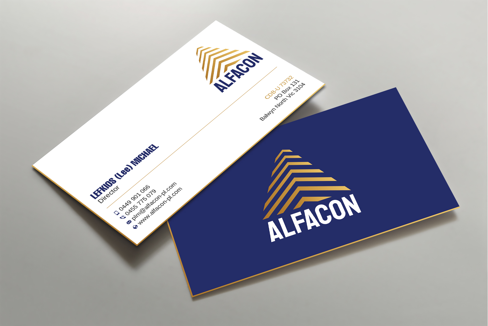 Business Card Design by Uttom 2 for ALFACON PTY LTD | Design #30778999