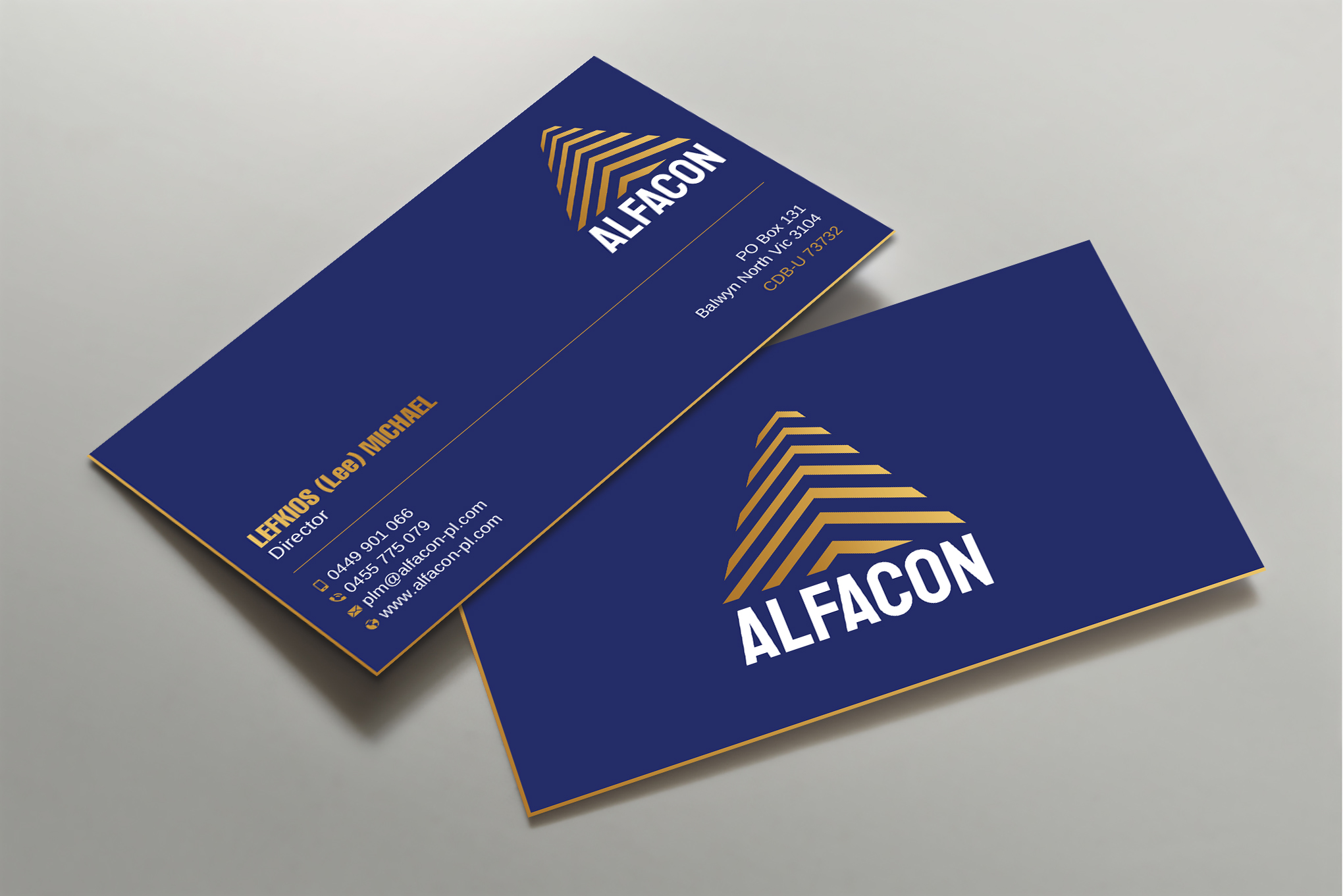 Business Card Design by Uttom 2 for ALFACON PTY LTD | Design #30779000