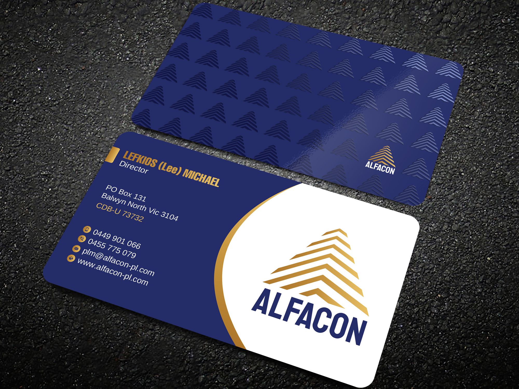 Diseño de Tarjeta de Presentación por Uttom 2 para ALFACON PTY LTD | Diseño #30779002