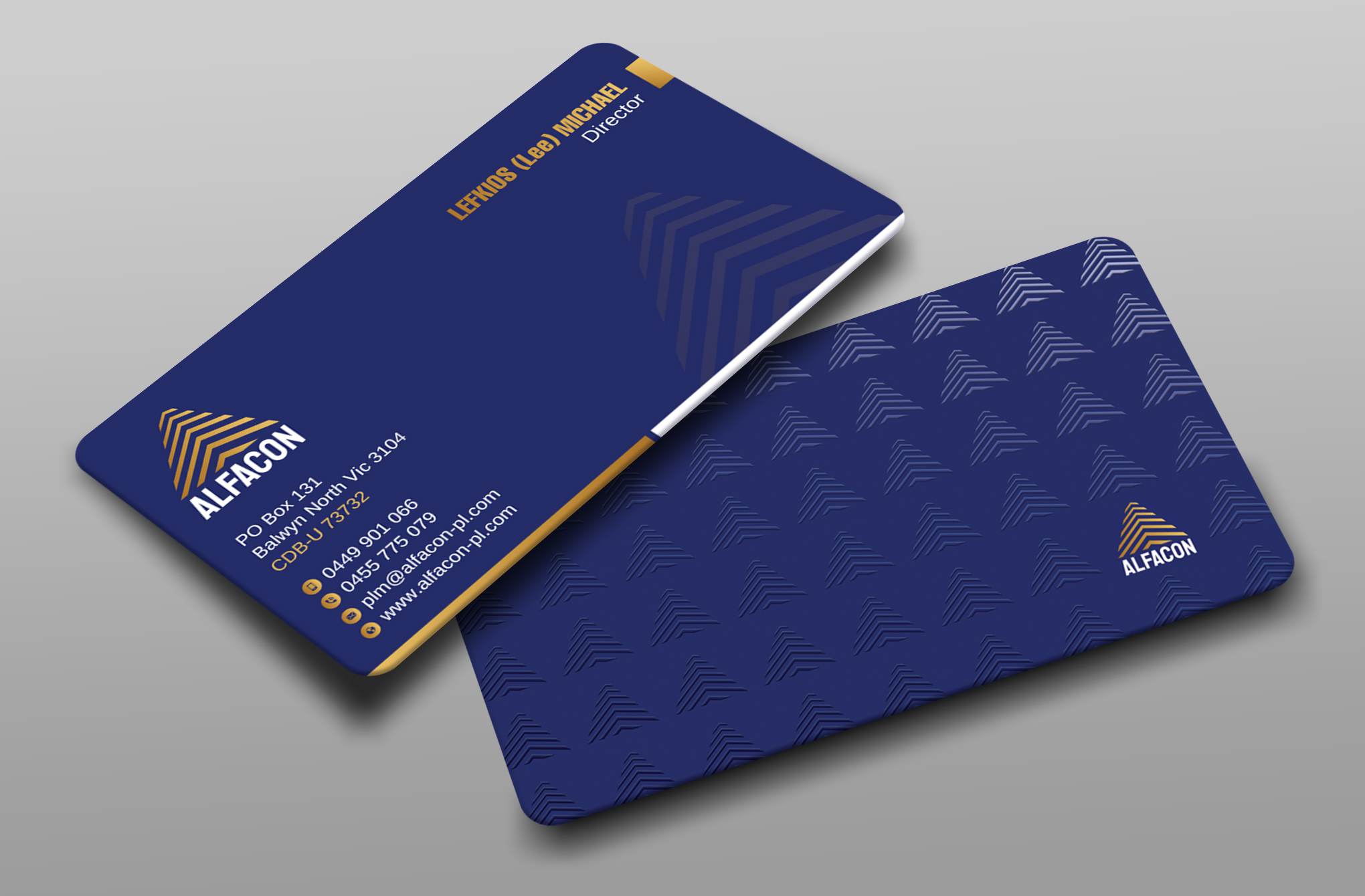 Business Card Design by Uttom 2 for ALFACON PTY LTD | Design #30779135