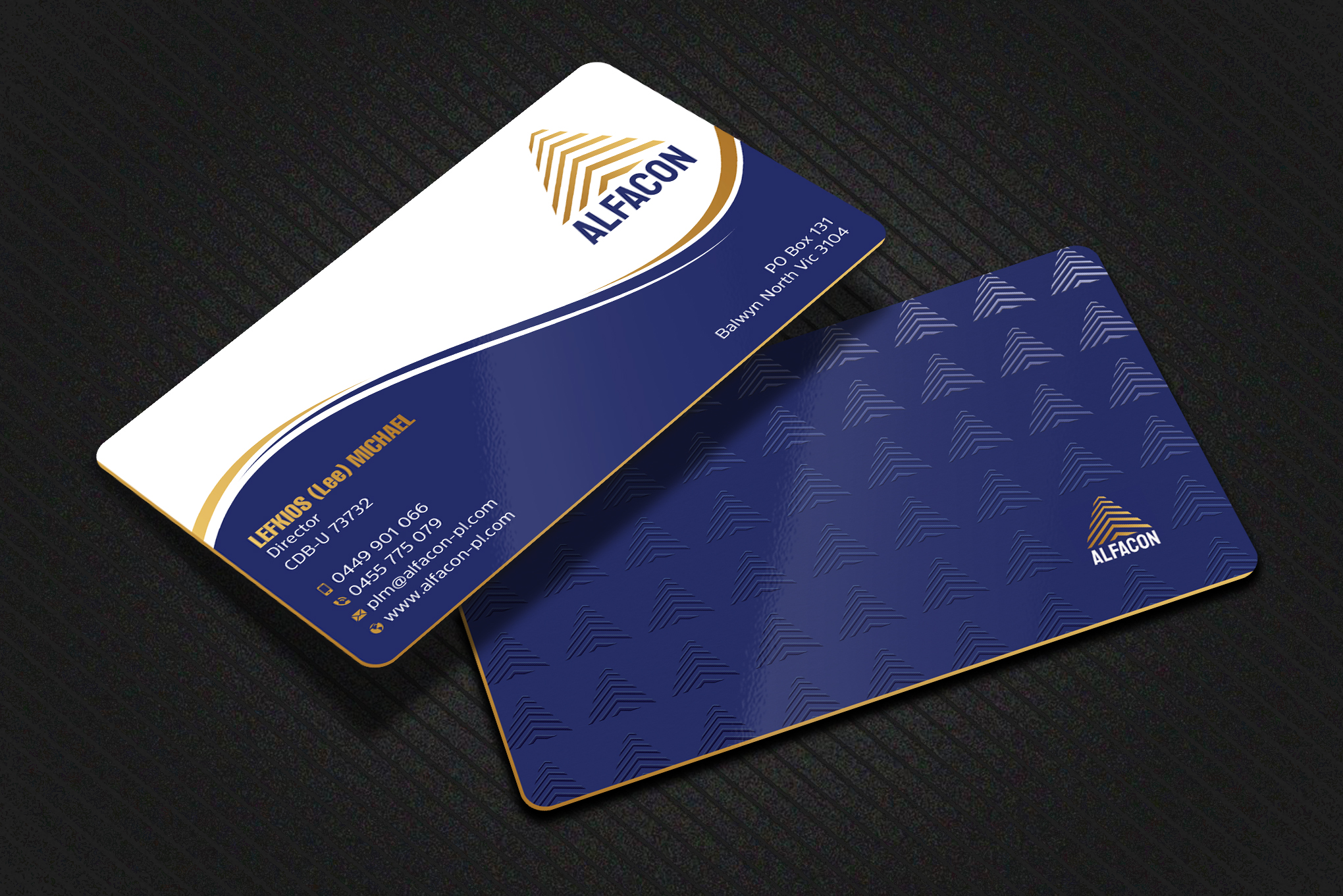 Business Card Design by Uttom 2 for ALFACON PTY LTD | Design #30779137