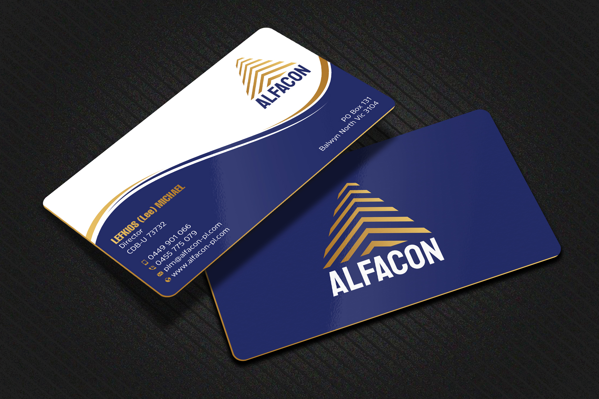 Visitenkarten-Design von Uttom 2 für ALFACON PTY LTD | Design #30779138