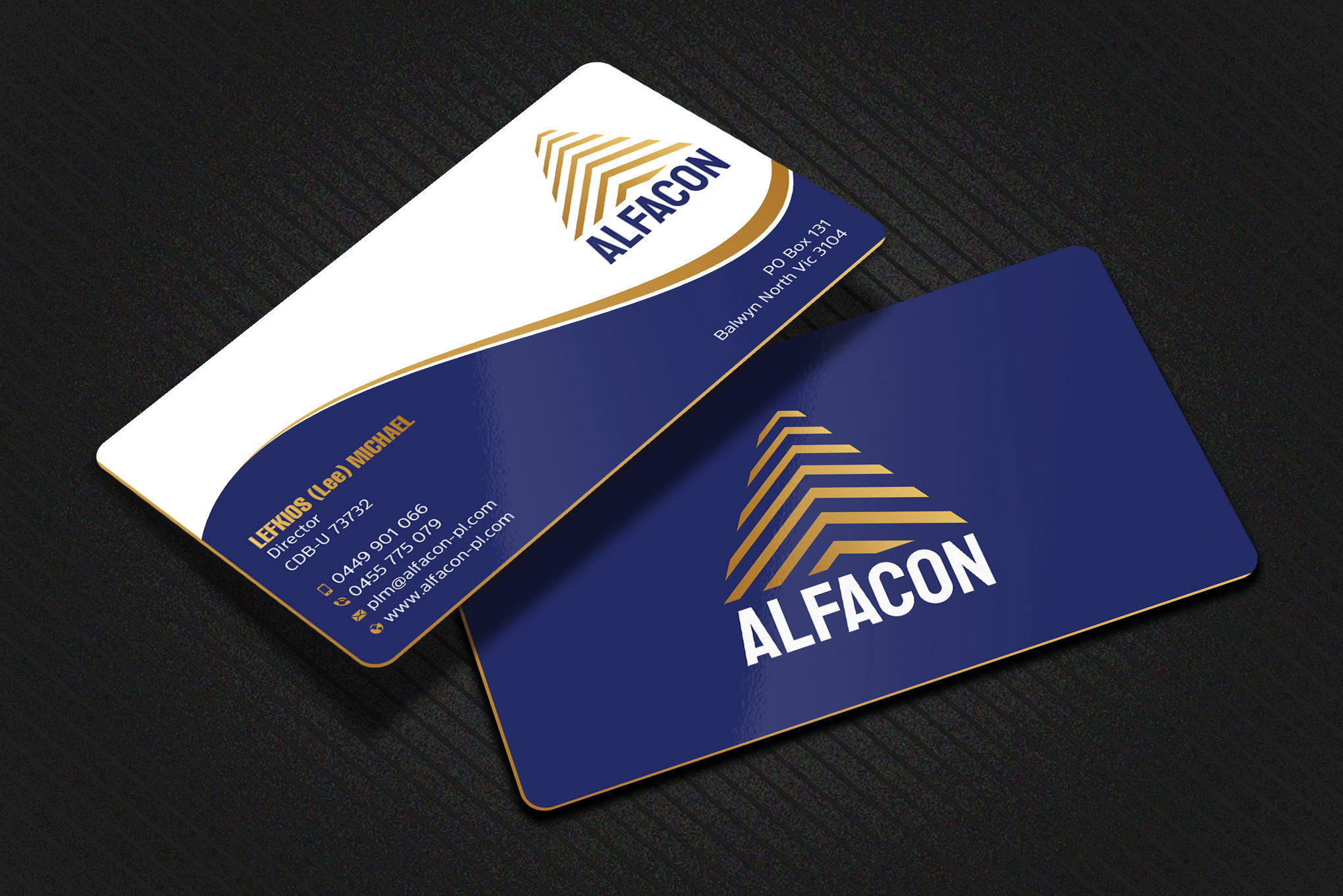 Visitenkarten-Design von Uttom 2 für ALFACON PTY LTD | Design #30779139