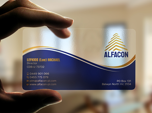 Visitenkarten-Design von Uttom 2 für ALFACON PTY LTD | Design: #30779144
