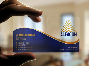Visitenkarten-Design von Uttom 2 für ALFACON PTY LTD | Design: #30779146