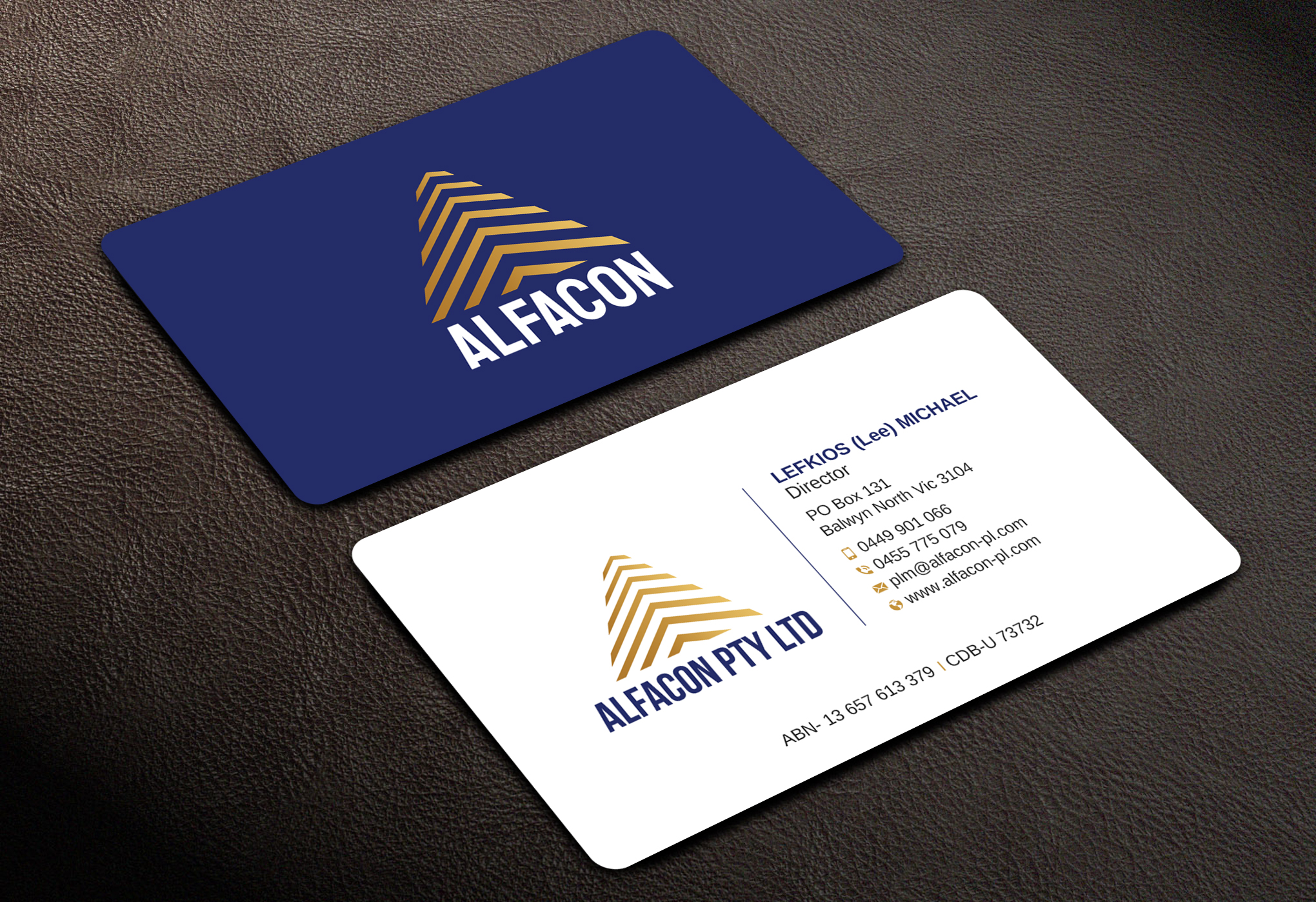 Business Card Design by Uttom 2 for ALFACON PTY LTD | Design #30785273