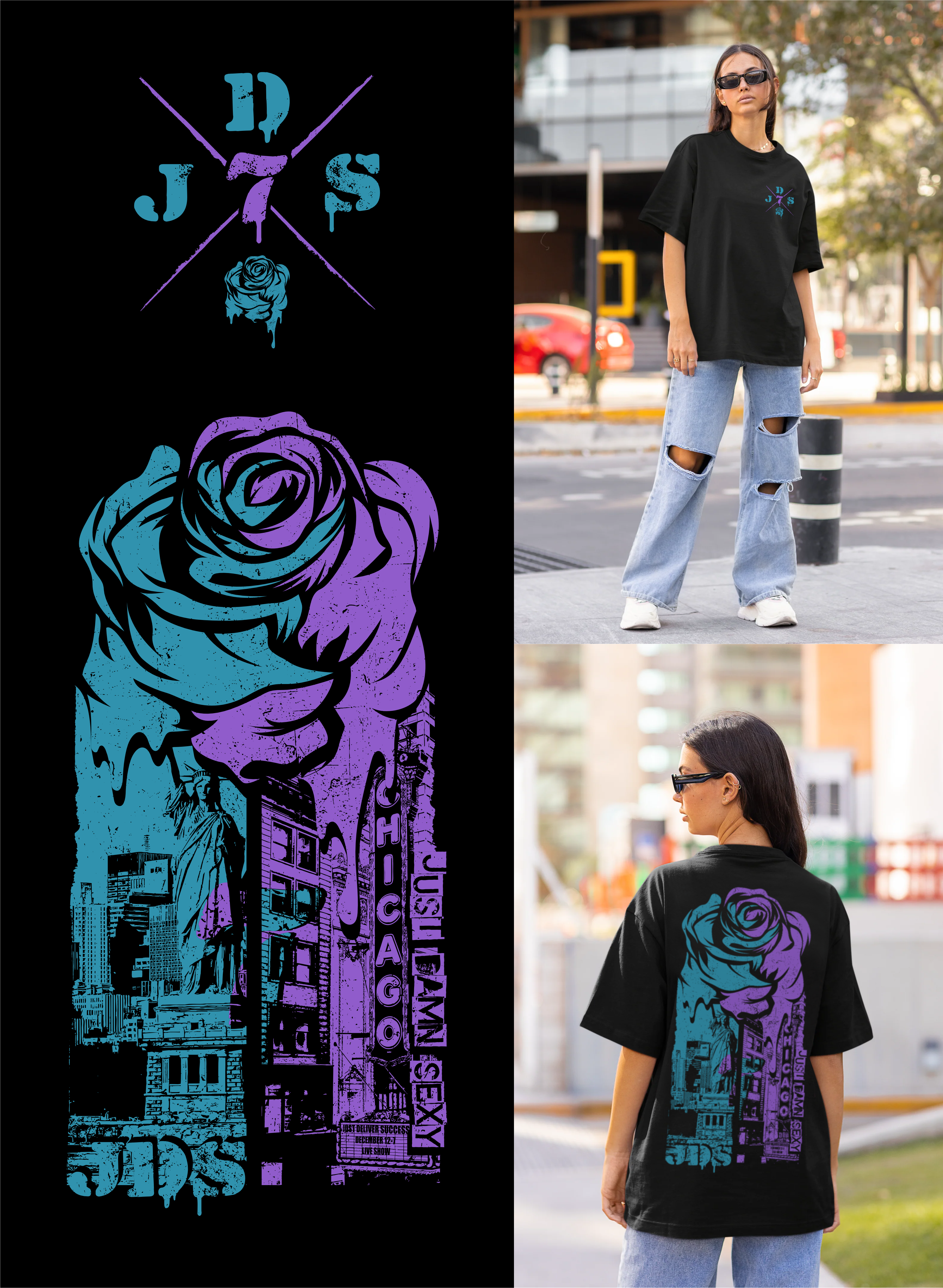 Diseño de Camiseta por DoppelGanger Studio para JDS- just deliver success  | Diseño: #30836806