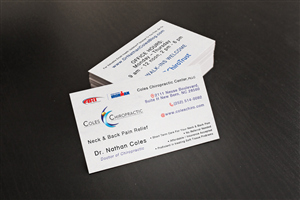 Visitenkarten-Design von Olivier Chaux für Coles Chiropractic Center, PLLC | Design: #3094652
