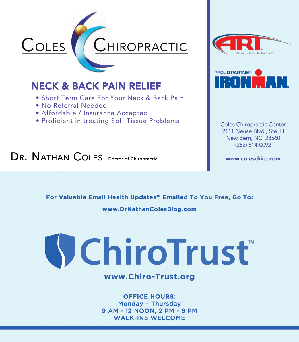 Visitenkarten-Design von DMSDALLAS für Coles Chiropractic Center, PLLC | Design #3099316