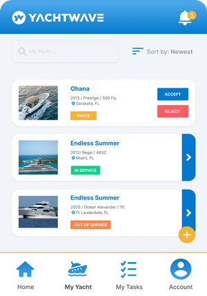 App-Design von abu931102 für YachtWave | Design: #30811586