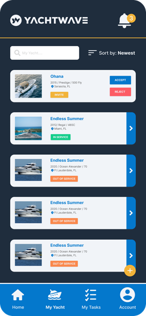 App-Design von abu931102 für YachtWave | Design: #30811605