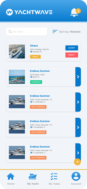 App-Design von abu931102 für YachtWave | Design: #30811616