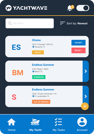 App-Design von abu931102 für YachtWave | Design: #30811853