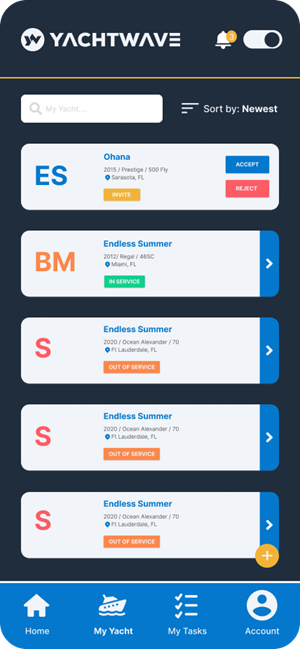 App-Design von abu931102 für YachtWave | Design: #30811857