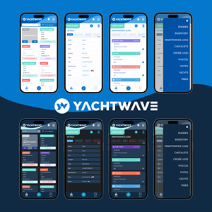 App Design by Pamela Mannino and Scott Bonas for YachtWave | Design #30830722