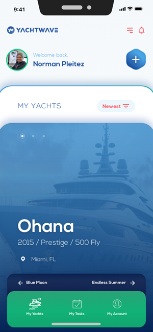 Design Application par Norm Plitz pour YachtWave | Design : #30798231