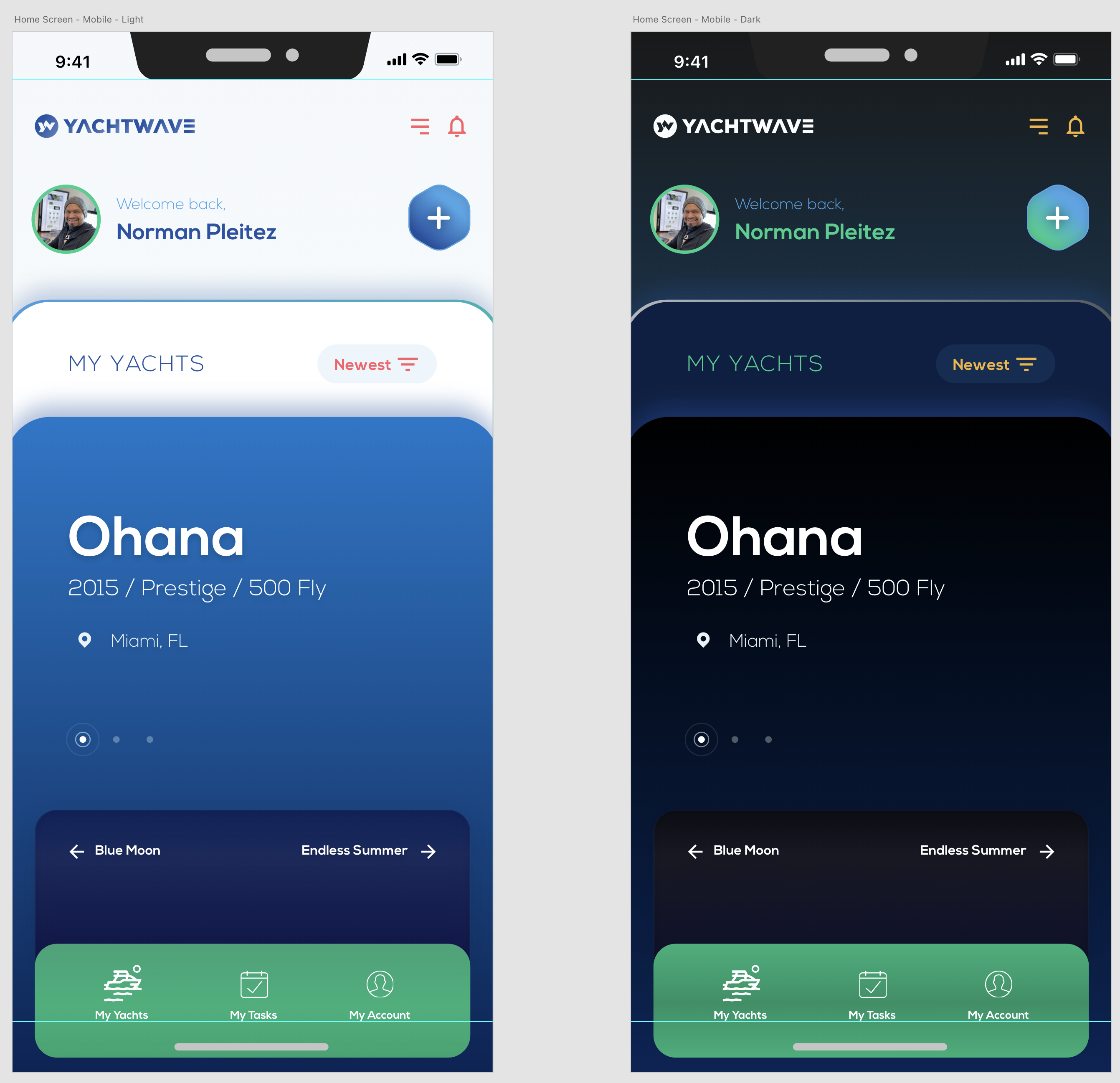 App-Design von Norm Plitz für YachtWave | Design #30798901