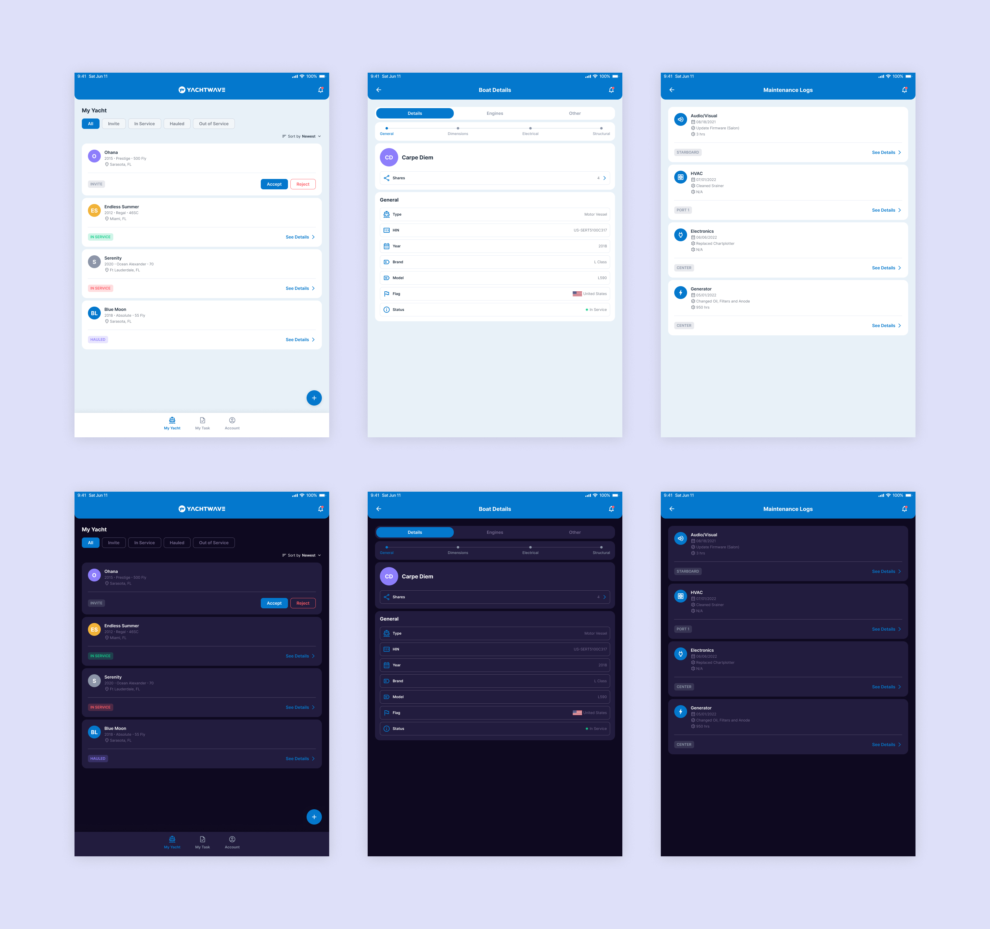 App Design by Haidarradam for YachtWave | Design #31056586