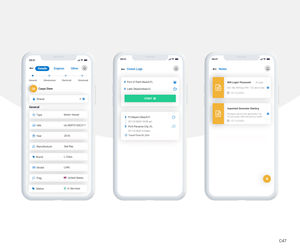 App Design by pb for YachtWave | Design #30792939