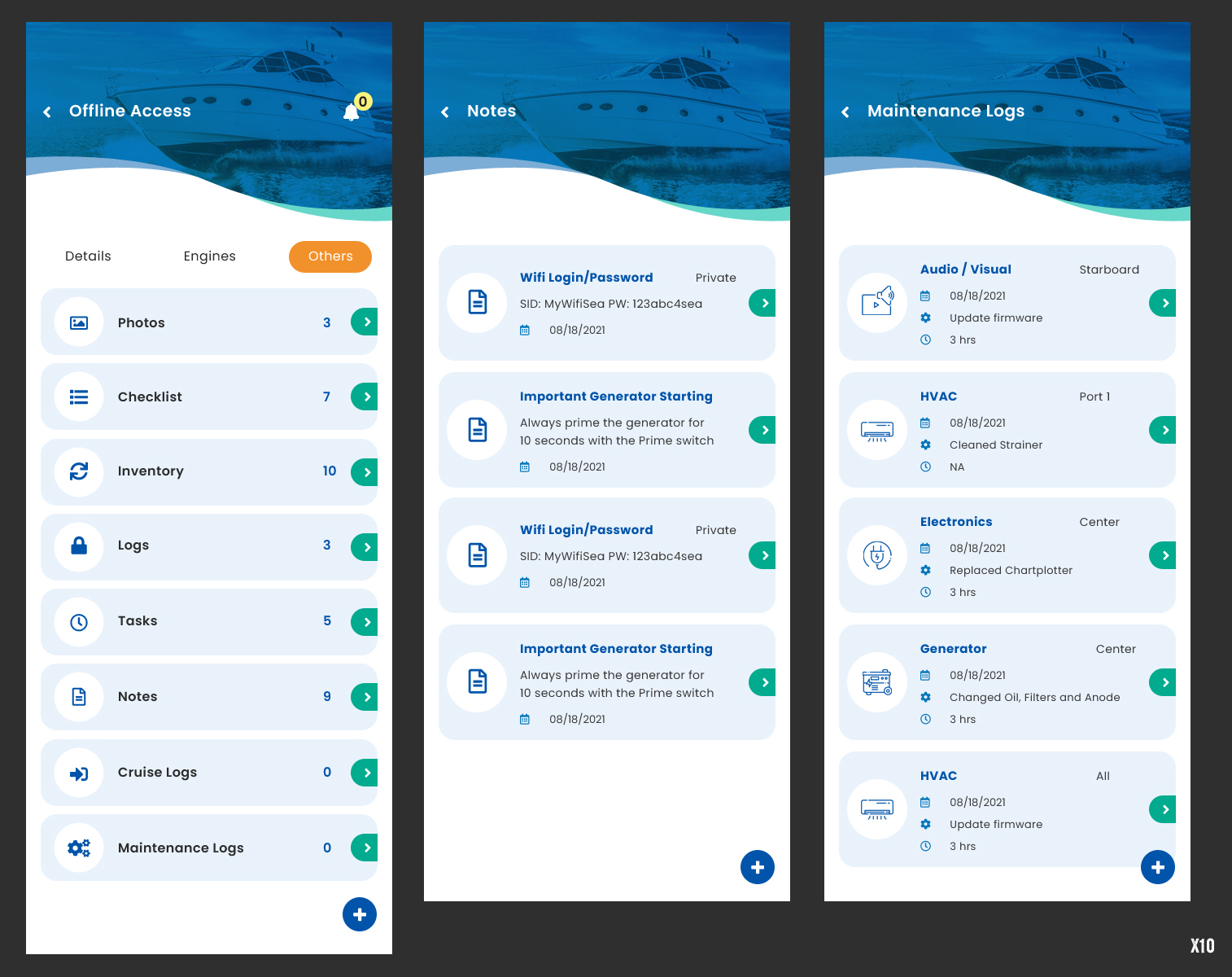 App Design by pb for YachtWave | Design #30792950