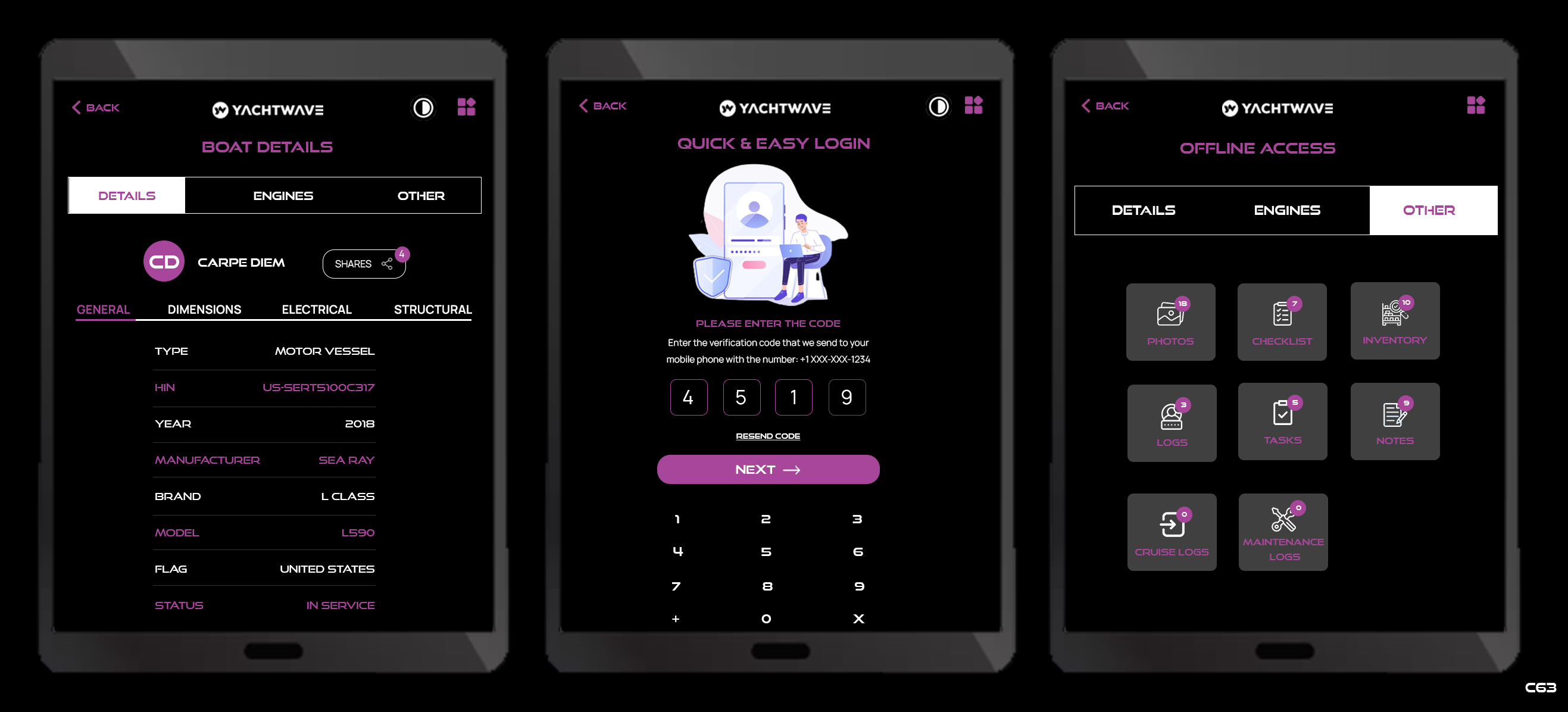 App Design by pb for YachtWave | Design #30798837