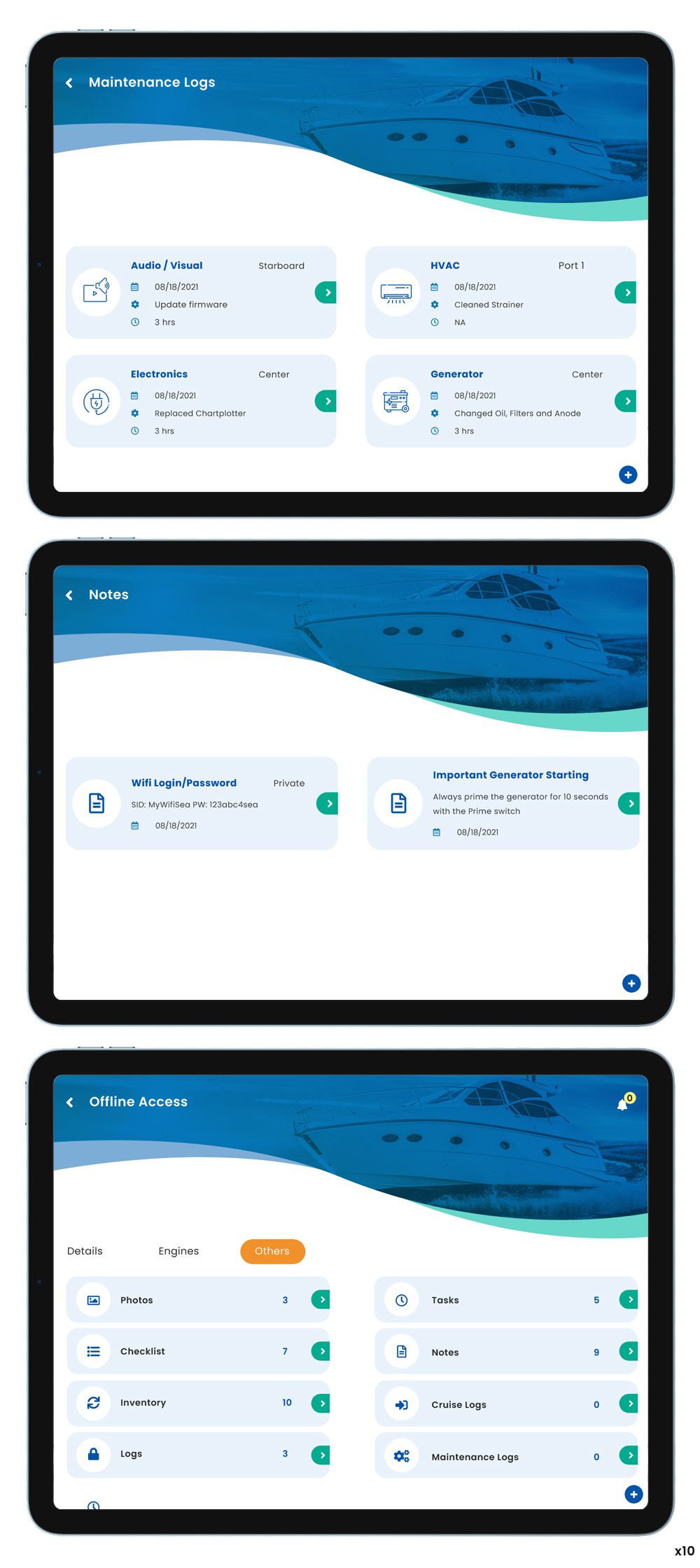 App Design by pb for YachtWave | Design #30809051
